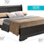 Sleigh Bed With Low Footboard