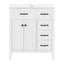 Bathroom Vanity With Sink, Freestanding Design, Soft Close Doors & Drawers - White