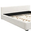 Elegant Wide Edge Bed With Soft Upholstered