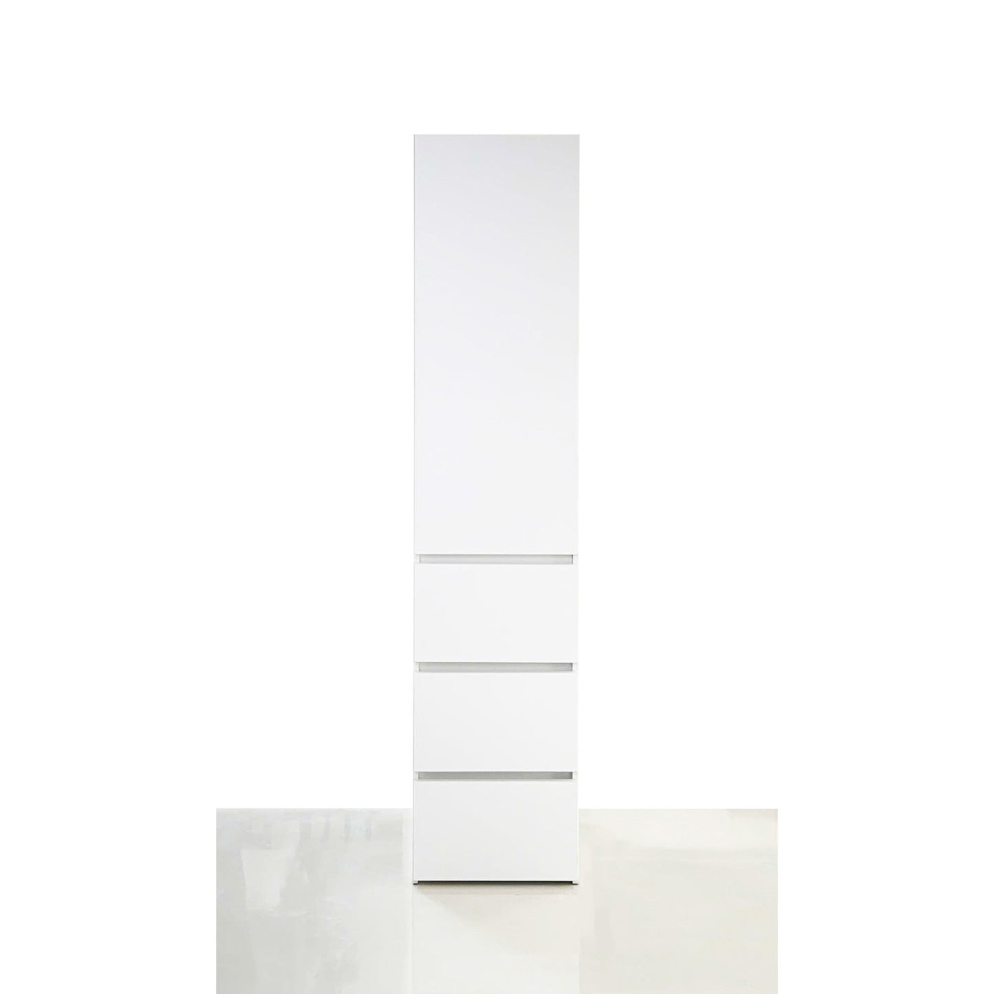 Elise - Slim Modular Closet Cabinet With Drawers - White