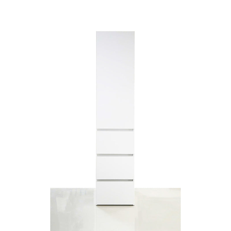 Elise - Slim Modular Closet Cabinet With Drawers - White