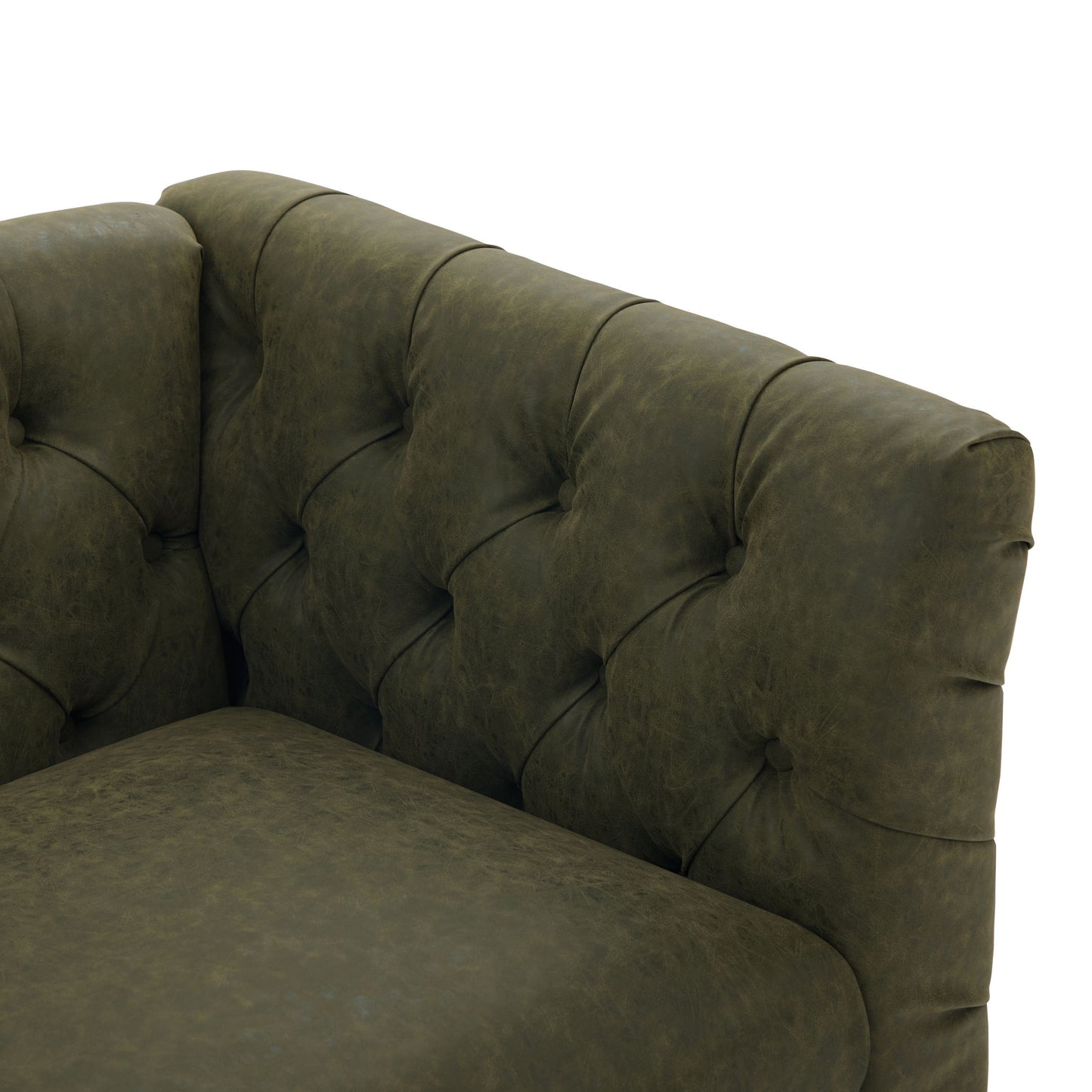 Chesterfield Sofa With Flared Arms For Living Room