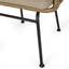 Randy - Modern Wicker Chair With Water Resistant Cushions - Brown / Beige