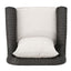 Amaya - Outdoor Swivel Rocker Chair With Water Resistant Cushions - Brown / Beige