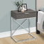 Accent Side Table, Storage Drawer, Spacious Tabletop, Contemporary & Modern