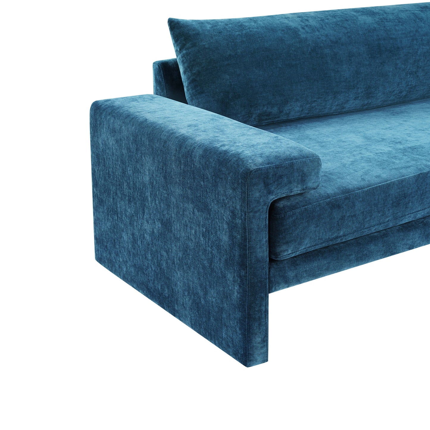 Upholstered 3 Seater Sofa With Wide Armrests