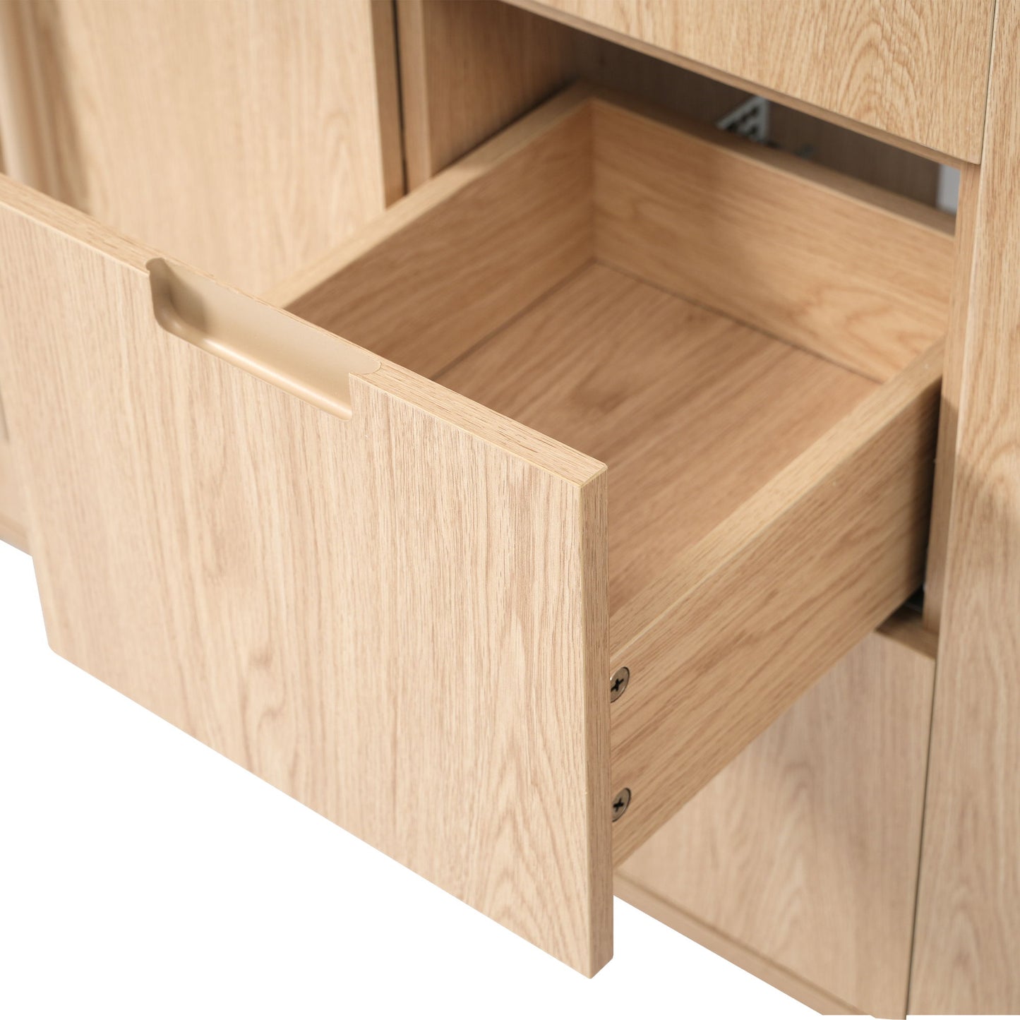 Bathroom Vanity Cabinet Only, 3 Drawers 4 Doors, Soft Close, Adjustable Shelf - Wood