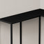 Corner Accent Console Table For Entryway, Contemporary & Modern - Black