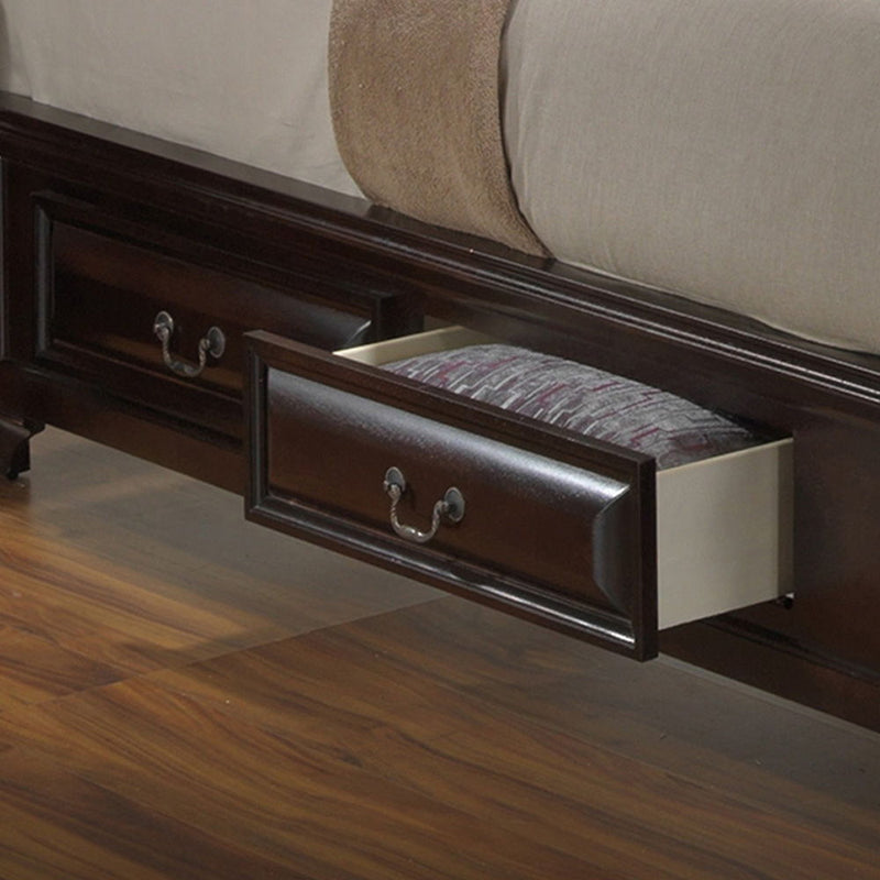 LaVita - Cama con almacenaje elegante de transición