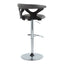 Gardenia - Contemporary Adjustable Barstool & Swivel, Rounded T Footrest (Set of 2)