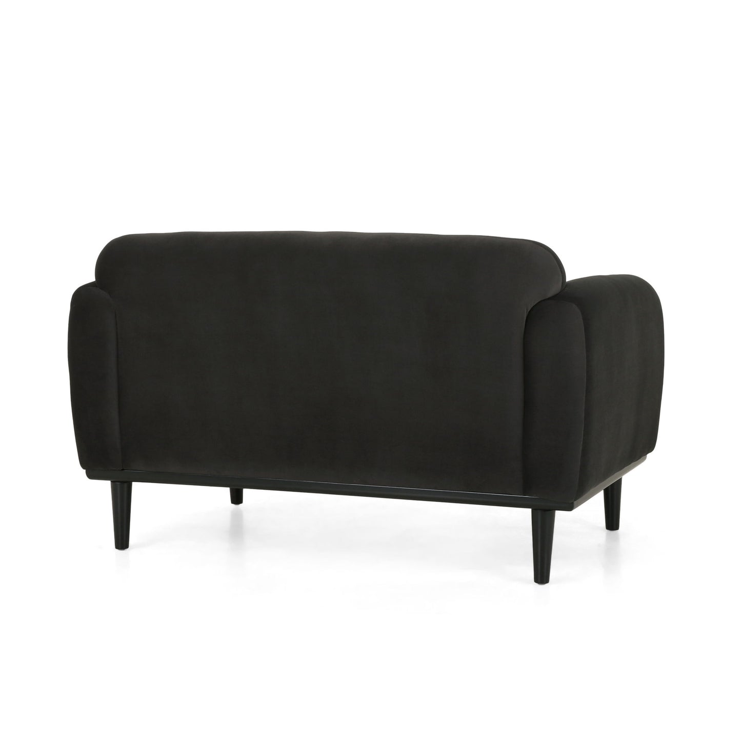 Sway - Upholstered Loveseat With Wood Legs And Round Arms