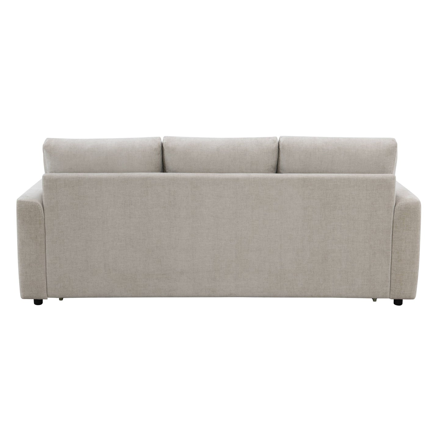 Leira - Linen Pull Out Sleeper Sofa - Beige