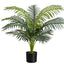 34" Tall, Artificial Plant, Palm Tree, Indoor, Faux, Fake, Floor, Greenery, Potted, Real Touch, Decorative - Green / Black