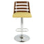 Trevi - Mid Century Modern Adjustable Barstool With Swivel