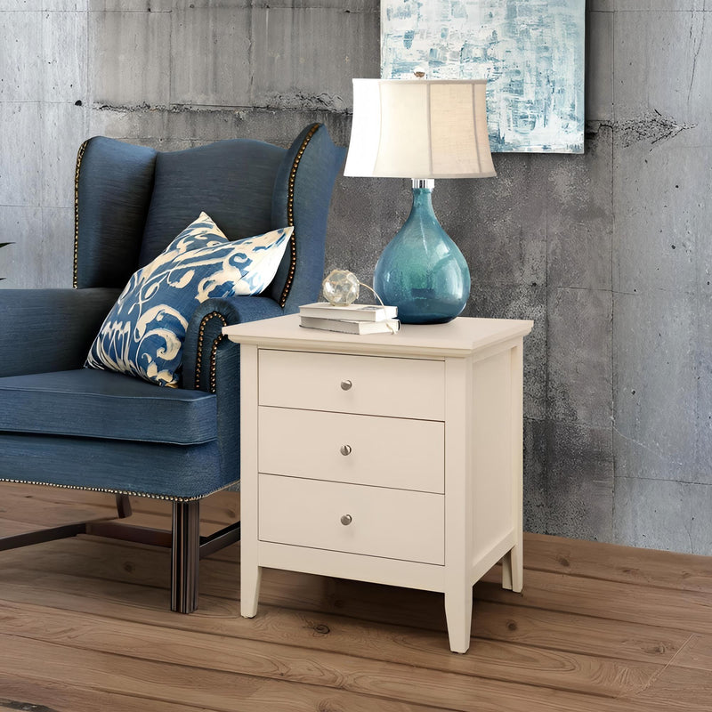 3 Drawer Nightstand & Dove Tailed Drawers