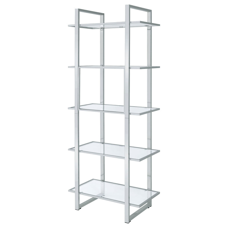 Colfax - 5 Shelf Bookshelf - Clear