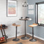 Dakota - Industrial Adjustable Bar / Dinette Table - Antique / Brown