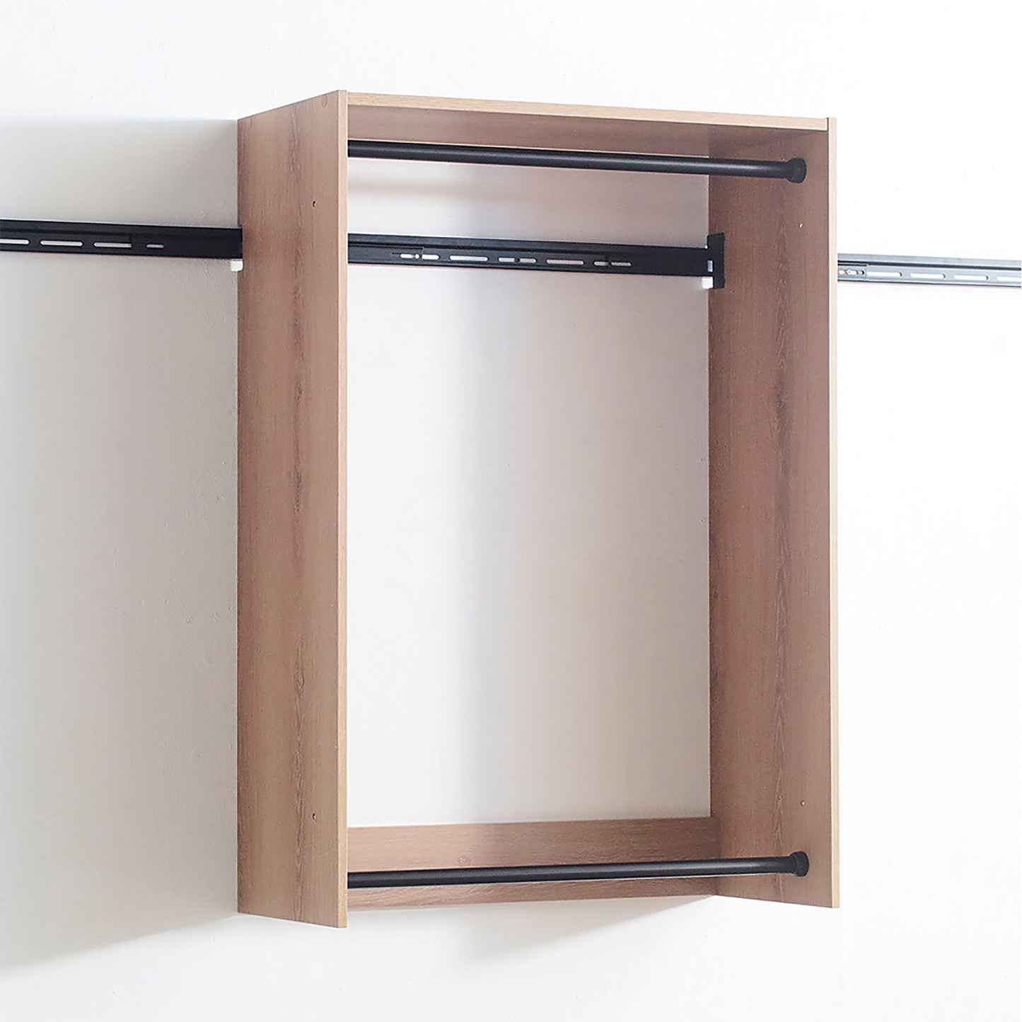 Devi - Wall Mounted Wood Closet System With Modular Units