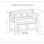 Amherst - Small Transitional Entryway Storage Bench