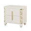 Cinderella - Nightstand With LED Accents And 2 Storage Drawers - Beige