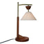 Nightstand Desk Lamp With Cone Shade For Eye Protection - Brown