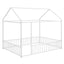 Metal Bed House Bed Frame With Fence