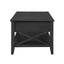 Decatur - Farmhouse Lift Top Coffee Table With Storage - Black / Ash