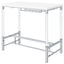 Tonneson - Bar Table With Trestle Base And Wine Storage - White