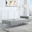 Quenti - Velvet Sofa Bed With Pillow - Gray