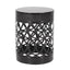 Outdoor Metal Large End Table, Modern Design