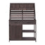 Potting Bench With 5 Drawer Storage And Slatted Back Panel, Garden Workstation - Brown