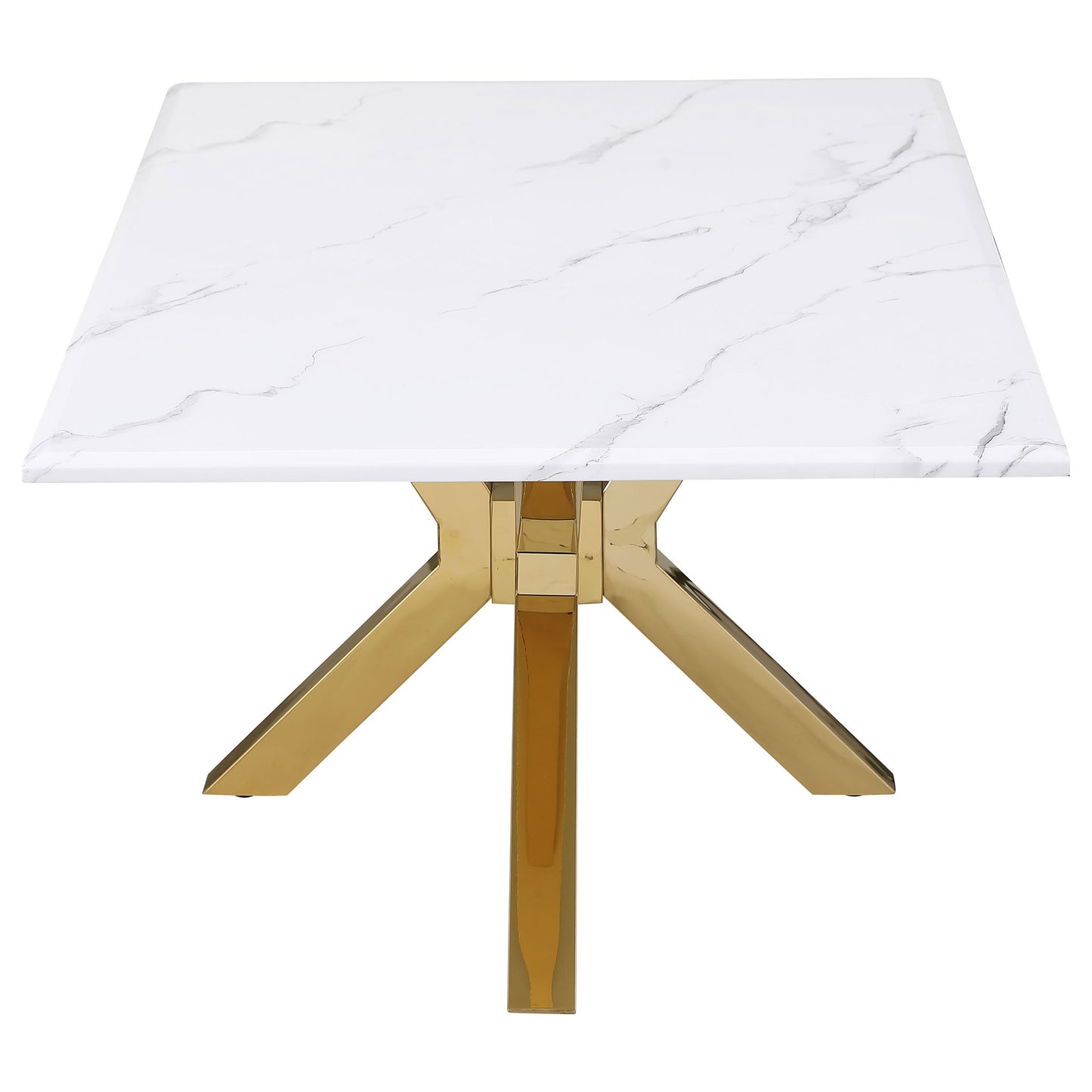 Maciel - 2 Piece Marble Coffee And End Table Set With Base Marble - White Marble