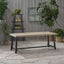 Equilibrium - Outdoor Dining Table With Wooden Frame And Slat Top