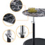 Orbit - 15.5" End Table With Height Adjustable Marble Textured Top