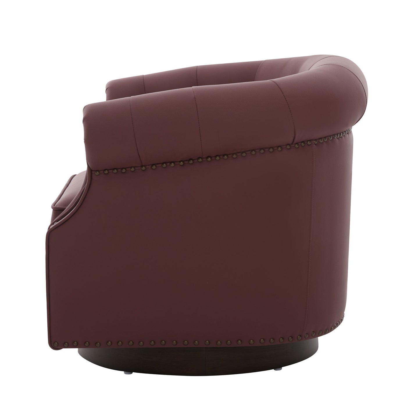 360° Swivel Accent Chair With Curved Back