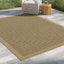 Earth - 7'10" X 10'3" Polypropylene Indoor, Outdoor Area Rug - Jute, Mocha
