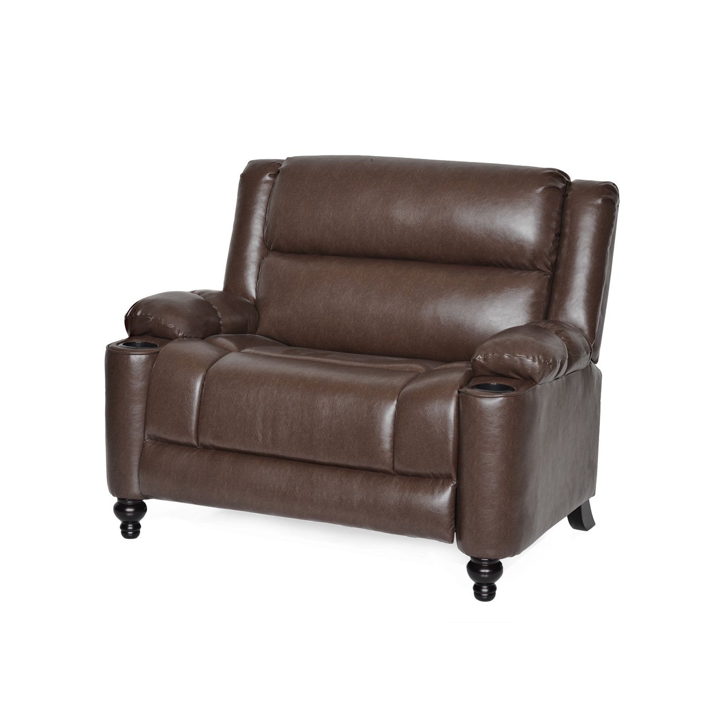 Tufted Design Wide Manual Recliner Chair