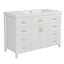 Bathroom Vanity With Sink, 2 Doors 8 Drawers, Soft Close System, Classic Design