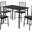 5 Pieces Dining Table Set, Small, Rectangular