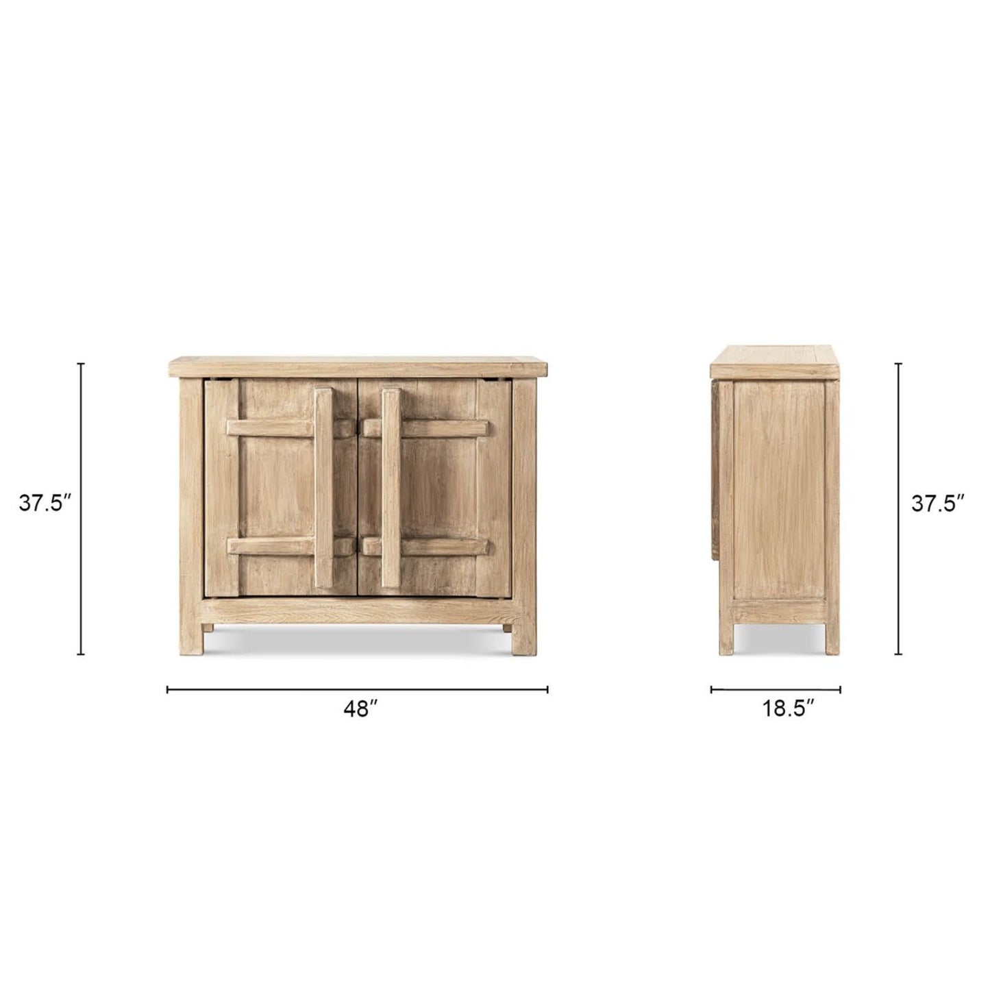Rowan - 2 Door Accent Cabinet - Natural