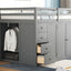Loft Bed With Built In Wardrobes, Cabinets And Drawers