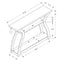 Accent Console Table For Entryway, Unique Curved Design