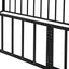 Metal Floor Bed Frame With Fence And Door