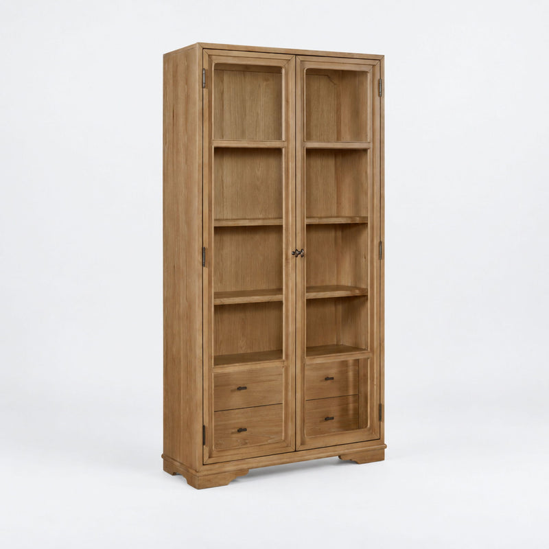 Tall Display Cabinet With Glass Doors