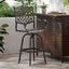 Cast Aluminum Bar Stool - Copper