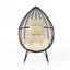 Cutter Teardrop Patio Chair With Water Resistant Cushion - Multi / Brown / Beige