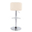 Toriano - Contemporary Adjustable Barstool With Swivel & Rounded T Footrest (Set of 2)