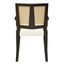 Mid Century Modern Arm Dining Chair Set With Rattan Backrest