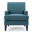 Serenada - Upholstered Fabric Club Chair With Nailhead Trim And Tapered Birch Legs