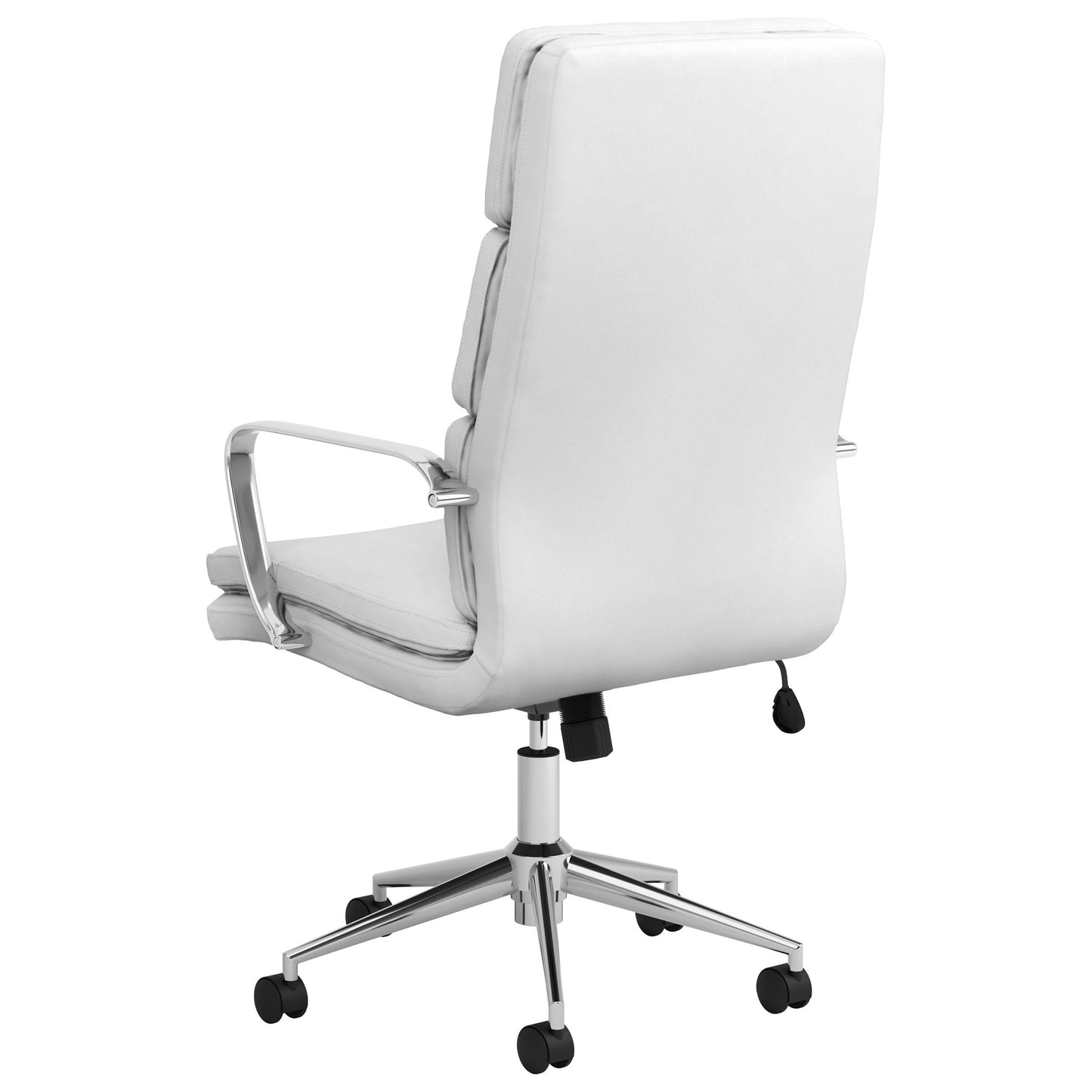 Molly - Upholstered Adjustable High Back Office Chair With Base - White